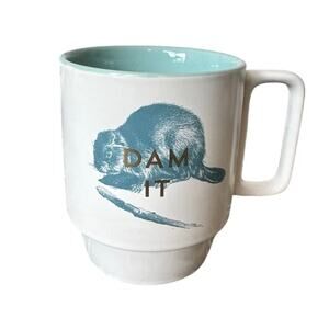 DAM IT Coffee Mug Beaver Funny Graphic Kitchen Gag Gift